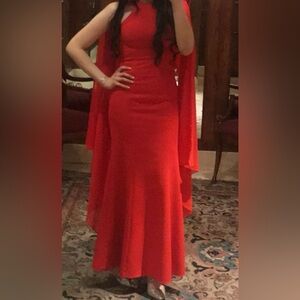 Elegant Red Evening Gown
